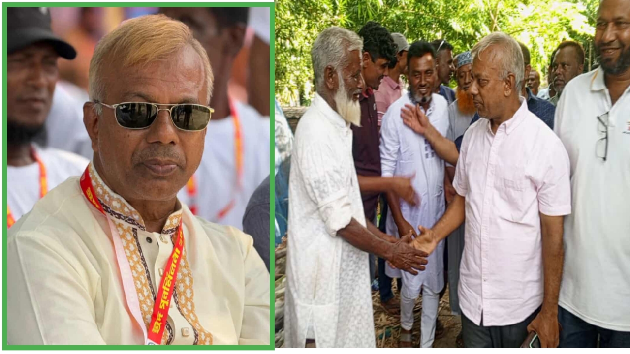 কুড়িগ্রাম-৪ আসনে বিএনপির উদীয়মান স্বপ্ন-মনোনয়ন প্রত্যাশী অধ্যাপক মোখলেছুর রহমান।